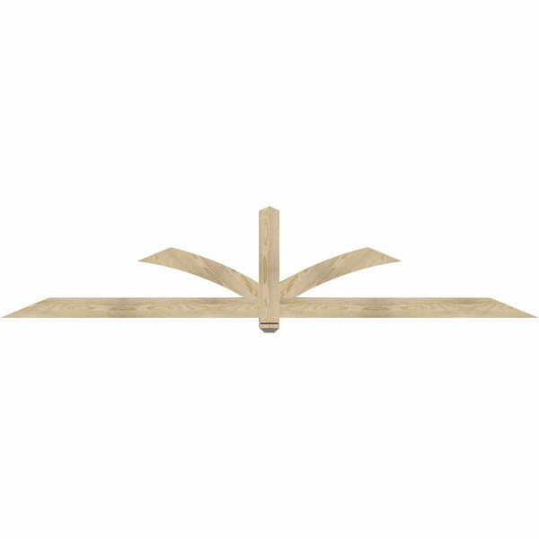 Ekena Millwork Redmond Rough Sawn Timber Gable Bracket, Douglas Fir, 108"W x 22"H x 4"D x 4"F, 5/12 Pitch GBW108X22X0404RED00RDF - main